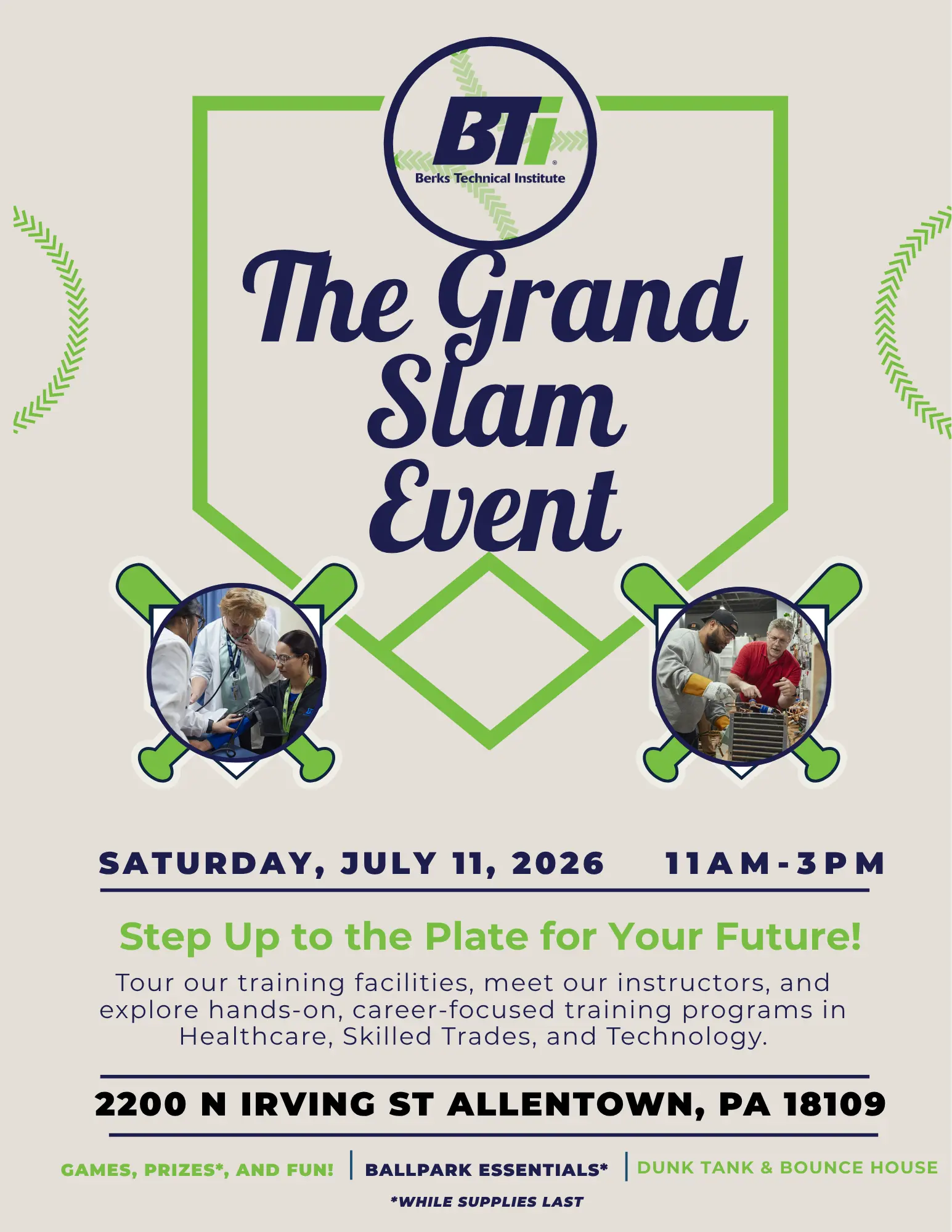 BTI Allentown The Grand Slam Event Flyer